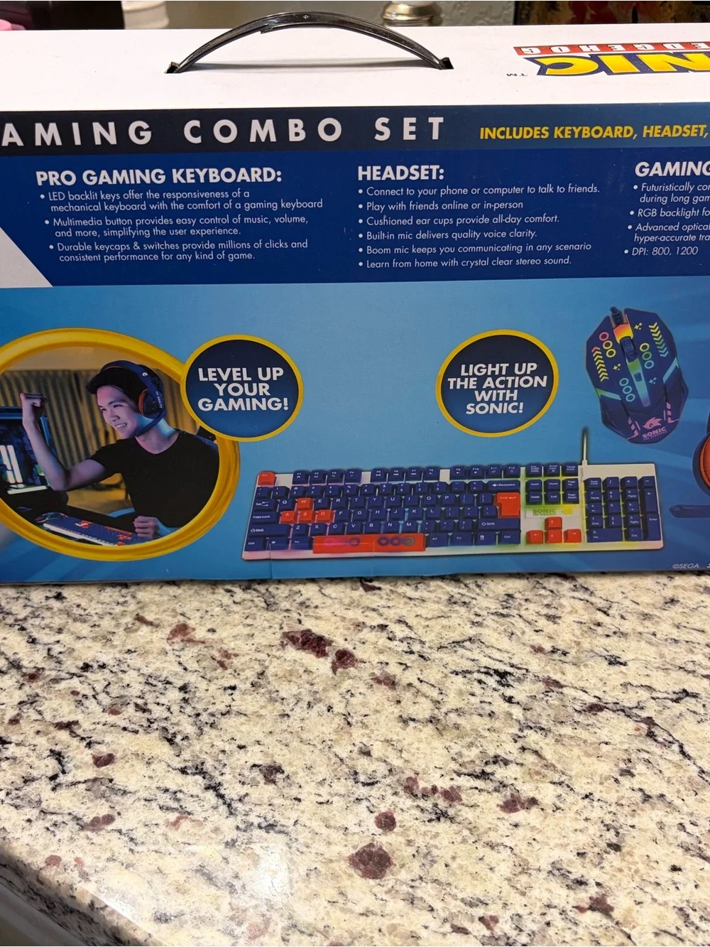 Sonic The Hedgehog multicolor gaming